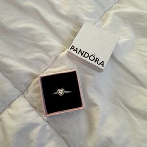 Pandora elevated heart ring